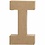 Creativ Company Letter, I, H: 19,9 cm, B: 11,2 cm, dikte 2,6 cm, 1 stuk