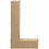 Creativ Company Letter, L, H: 20,3 cm, B: 11,4 cm, dikte 2,5 cm, 1 stuk