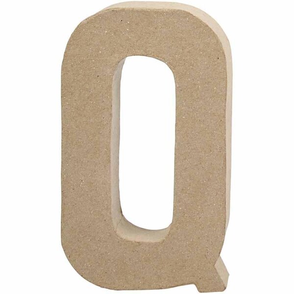 Creativ Company Letter, Q, H: 20,3 cm, B: 11,5 cm, dikte 2,5 cm, 1 stuk