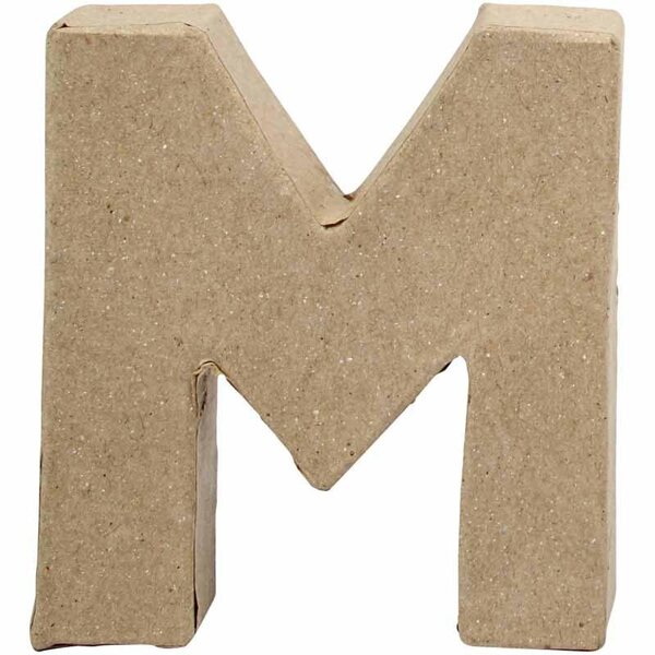 Creativ Company Letter, M, H: 10 cm, B: 9 cm, dikte 1,7 cm, 1 stuk