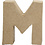 Creativ Company Letter, M, H: 10 cm, B: 9 cm, dikte 1,7 cm, 1 stuk