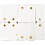 Creativ Company Manilla-labels, afm 4x8 cm, 250 gr, crème, 1000 stuk/ 1 doos