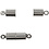 Magneetsluiting met ogen, L: 15 mm, d 5 mm, verzilverd, 10 stuk/ 1 doos
