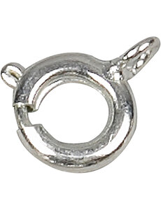 Creativ Company Veringsluiting, d 7 mm, zilver, 100 stuk/ 1 doos