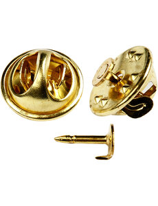 Creativ Company Button stud, d 11,5 mm, verguld, 25 stuk/ 1 doos