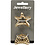 Creativ Company Haarspeldjes, L: 44 mm, B: 36 mm, verguld, 2 stuk/ 1 doos