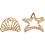 Creativ Company Haarspeldjes, L: 44 mm, B: 36 mm, verguld, 2 stuk/ 1 doos