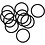 Creativ Company Haarelastiek, d 45 mm, zwart, 10 stuk/ 1 doos
