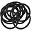 Creativ Company Haarelastiek, d 45 mm, zwart, 10 stuk/ 1 doos