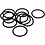 Creativ Company Haarelastiek, d 45 mm, zwart, 10 stuk/ 1 doos
