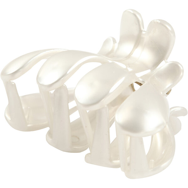 Creativ Company Haarkam, L: 60 mm, B: 38 mm, parelmoer, 2 stuk/ 1 doos
