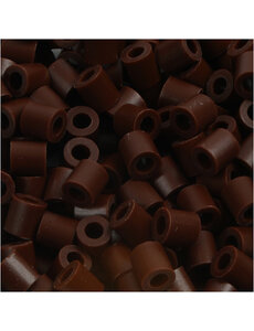 NABBI Strijkkralen, afm 5x5 mm, gatgrootte 2,5 mm, medium, bruin (32229), 6000 stuk/ 1 doos