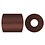 NABBI Strijkkralen, afm 5x5 mm, gatgrootte 2,5 mm, medium, bruin (32229), 6000 stuk/ 1 doos