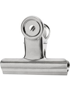 Creativ Company Metalen klem, B: 7,5 cm, zilver, 6 stuk/ 1 doos
