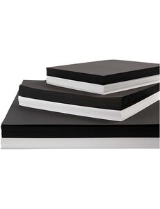  Karton, A2,A3,A4, 200+250 gr, zwart, wit, 600 div vellen/ 1 doos