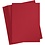 Creativ Company Gekleurd Karton, A4, vel 210x297 mm, 180 gr, kerstrood, 100 vel/ 1 doos