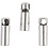 Creativ Company Eindkappen, L: 8 mm, d 2 mm, verzilverd, 10 stuk/ 1 doos
