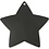 Creativ Company Ster, d 37 mm, gatgrootte 1 mm, zwart, 1 stuk