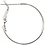 Creativ Company Oorbellen, d 25 mm, verzilverd, 8 stuk/ 1 doos