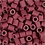 NABBI BioBeads van NABBI, afm 5x5 mm, gatgrootte 2,5 mm, medium, burgundy, 1000 stuk/ 1 doos