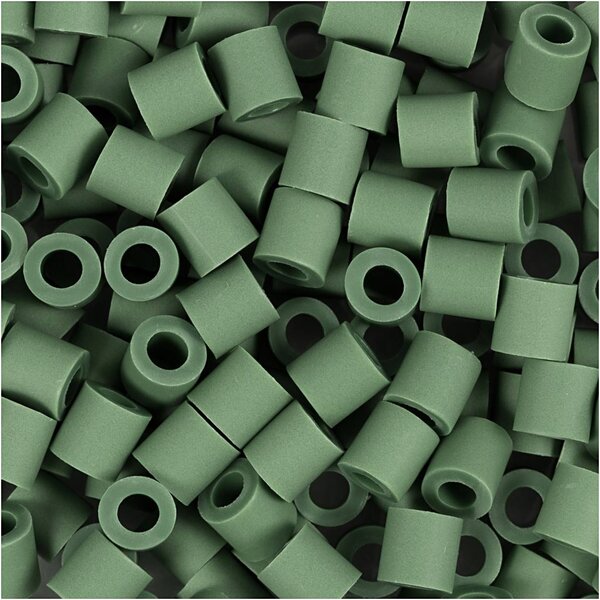 NABBI BioBeads van NABBI, afm 5x5 mm, gatgrootte 2,5 mm, medium, donkergroen, 1000 stuk/ 1 doos