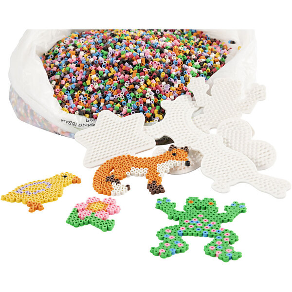 NABBI NABBI BioBeads Klaslokaalset, afm 5x5 mm, medium, standaardkleuren, 1 set