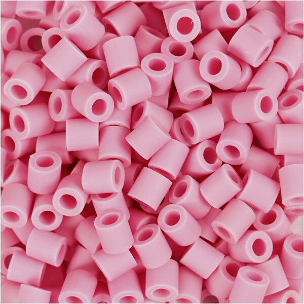 NABBI BioBeads van NABBI, afm 5x5 mm, gatgrootte 2.5 mm, medium, roze, 3000 stuk/ 1 doos