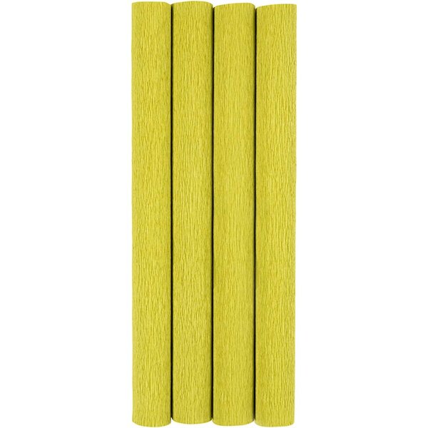 Creativ Company Crêpepapier, vel 25x60 cm, Crêpe-verhouding: 180%, 105 gr, lichtgroen, 4 vel/ 1 doos