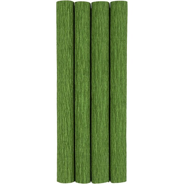 Creativ Company Crêpepapier, vel 25x60 cm, Crêpe-verhouding: 180%, 105 gr, lime groen, 4 vel/ 1 doos