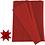 Creativ Company Vlechtstroken, L: 45 cm, d 4,5 cm, B: 10 mm, rood, 500 stroken/ 1 doos