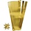 Creativ Company Vlechtstroken, L: 45 cm, B: 15 mm, d 6,5 cm, goud, 100 stroken/ 1 doos