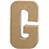 Creativ Company Letter, G, H: 20,5 cm, B: 11,5 cm, dikte 2,5 cm, 1 stuk