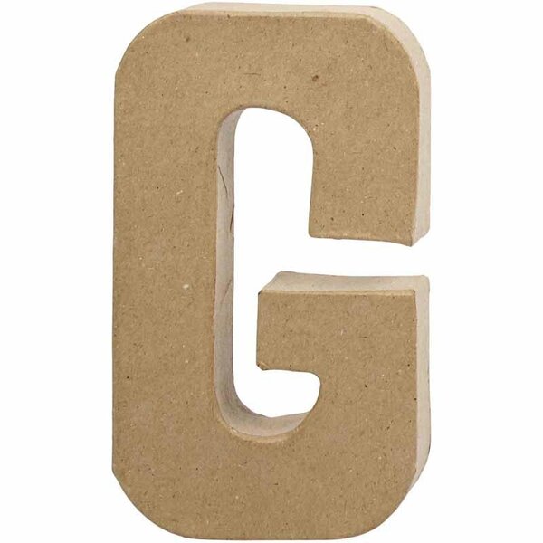 Creativ Company Letter, G, H: 20,5 cm, B: 11,5 cm, dikte 2,5 cm, 1 stuk