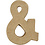 Creativ Company Teken, &, H: 10 cm, B: 7,5 cm, dikte 1,7 cm, 1 stuk