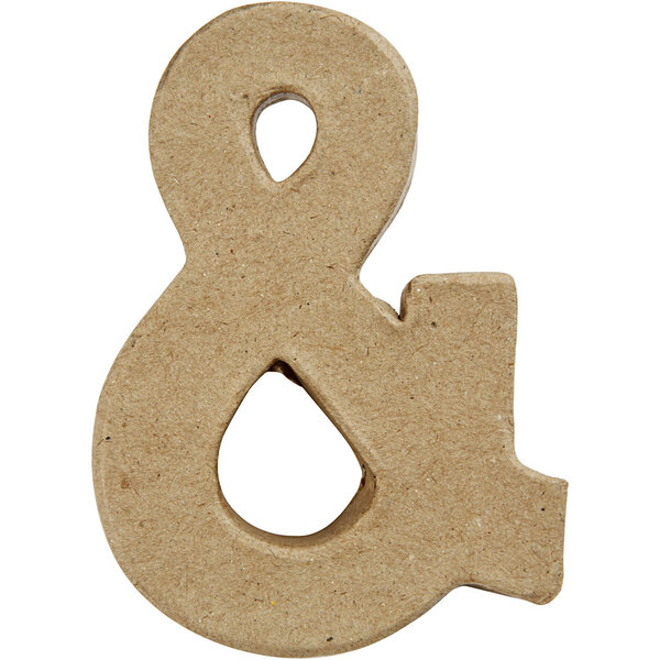 Creativ Company Teken, &, H: 10 cm, B: 7,5 cm, dikte 1,7 cm, 1 stuk