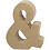 Creativ Company Teken, &, H: 10 cm, B: 7,5 cm, dikte 1,7 cm, 1 stuk