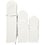Creativ Company Pompon van papier, d 20+24+30 cm, 14 gr, wit, 3 stuk/ 1 doos
