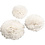Creativ Company Pompon van papier, d 20+24+30 cm, 14 gr, wit, 3 stuk/ 1 doos