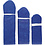Creativ Company Pompon van papier, d 20+24+30 cm, 16 gr, donkerblauw, 3 stuk/ 1 doos