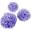 Creativ Company Pompon van papier, d 20+24+30 cm, 16 gr, paars, 3 stuk/ 1 doos