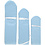 Creativ Company Pompon van papier, d 20+24+30 cm, 16 gr, lichtblauw, 3 stuk/ 1 doos