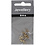 Oorsteker, L: 13 mm, d 3,8 mm, gatgrootte 0,8 mm, verguld, 10 stuk/ 1 doos