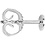 Creativ Company Oorstekers, L: 13 mm, d 5 mm, zilver, 10 stuk/ 1 doos