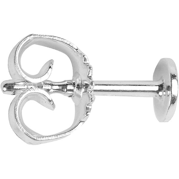 Creativ Company Oorstekers, L: 13 mm, d 5 mm, zilver, 10 stuk/ 1 doos