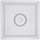 Onderplaat, afm 14,5x14,5 cm, medium, helder, 1 stuk