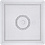 Onderplaat, afm 14,5x14,5 cm, medium, helder, 1 stuk