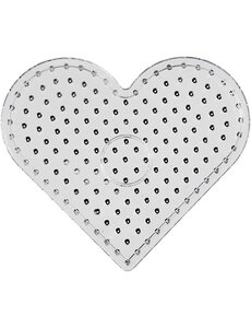 Creativ Company Onderplaat, hart, afm 17,5x17,5 cm, JUMBO, helder, 1 stuk