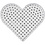 Creativ Company Onderplaat, hart, afm 17,5x17,5 cm, JUMBO, helder, 1 stuk