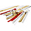 Creativ Company Vlechtstroken, L: 44+78 cm, d 4,5+6,5+11,5 cm, B: 10+15+25 mm, Inhoud kan variëren , goud, rood, zilver, wit, 5000 stroken/ 1 doos