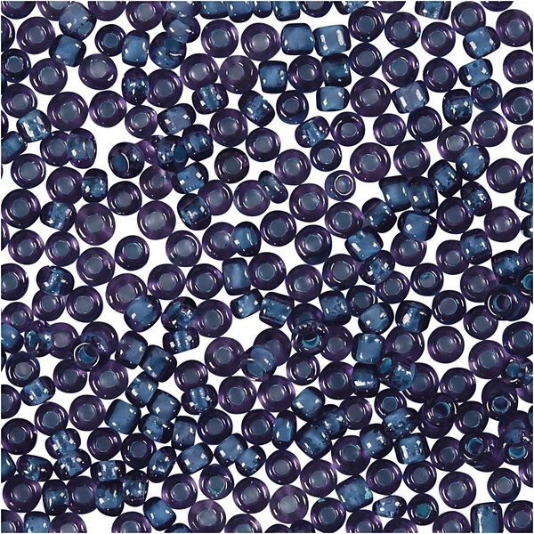 Creativ Company Rocailles, d 1,7 mm, afm 15/0, gatgrootte 0,5-0,8 mm, paars, 25 gr/ 1 doos
